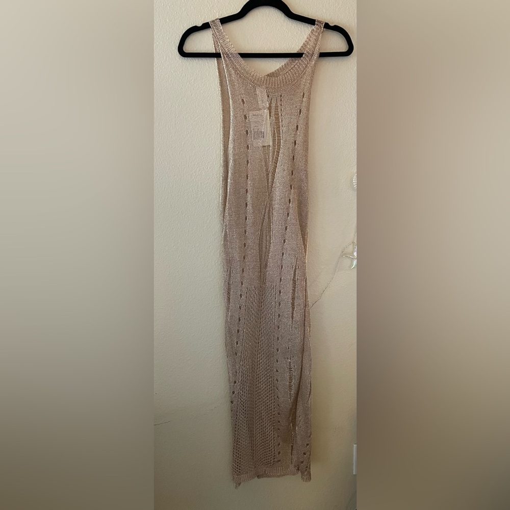 Gold/shimmer Forever 21 swim cover, size S/M